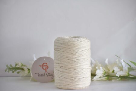 Macramé Thread Off White Single Ply 4MM