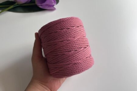 Twisted 3 Ply 4MM - Mauve