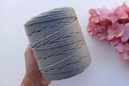 Twisted 3 Ply 4MM - Grey