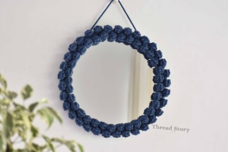 Royal Blue Ornate Berry Mirror