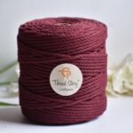 Red Wine 3mm Macrame Twisted