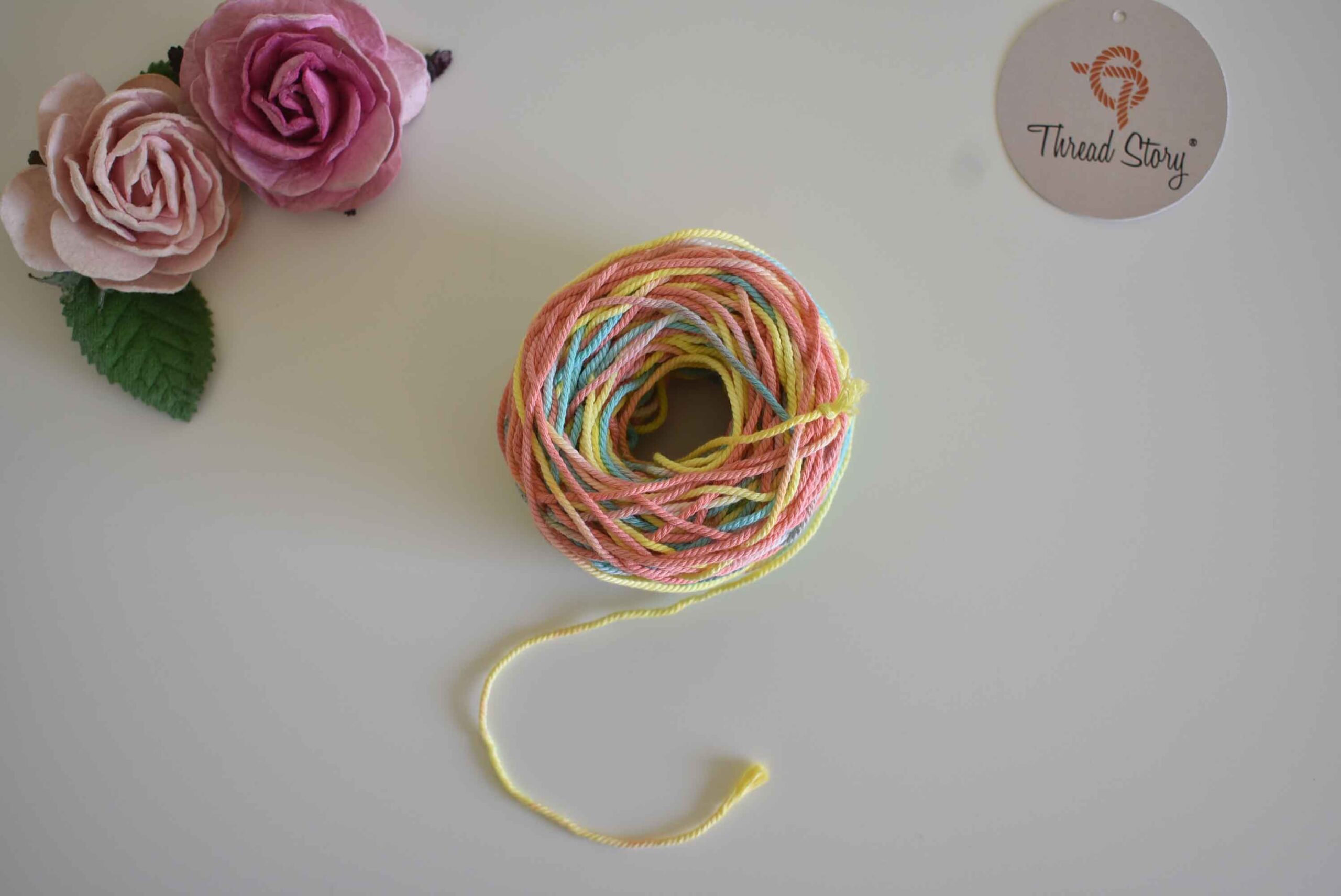 1MM Macrame Tie Dye Threads Thin