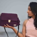 Purple Color Macrame Sling Bag