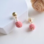 Crochet Multi color earring tiny beautiful objects