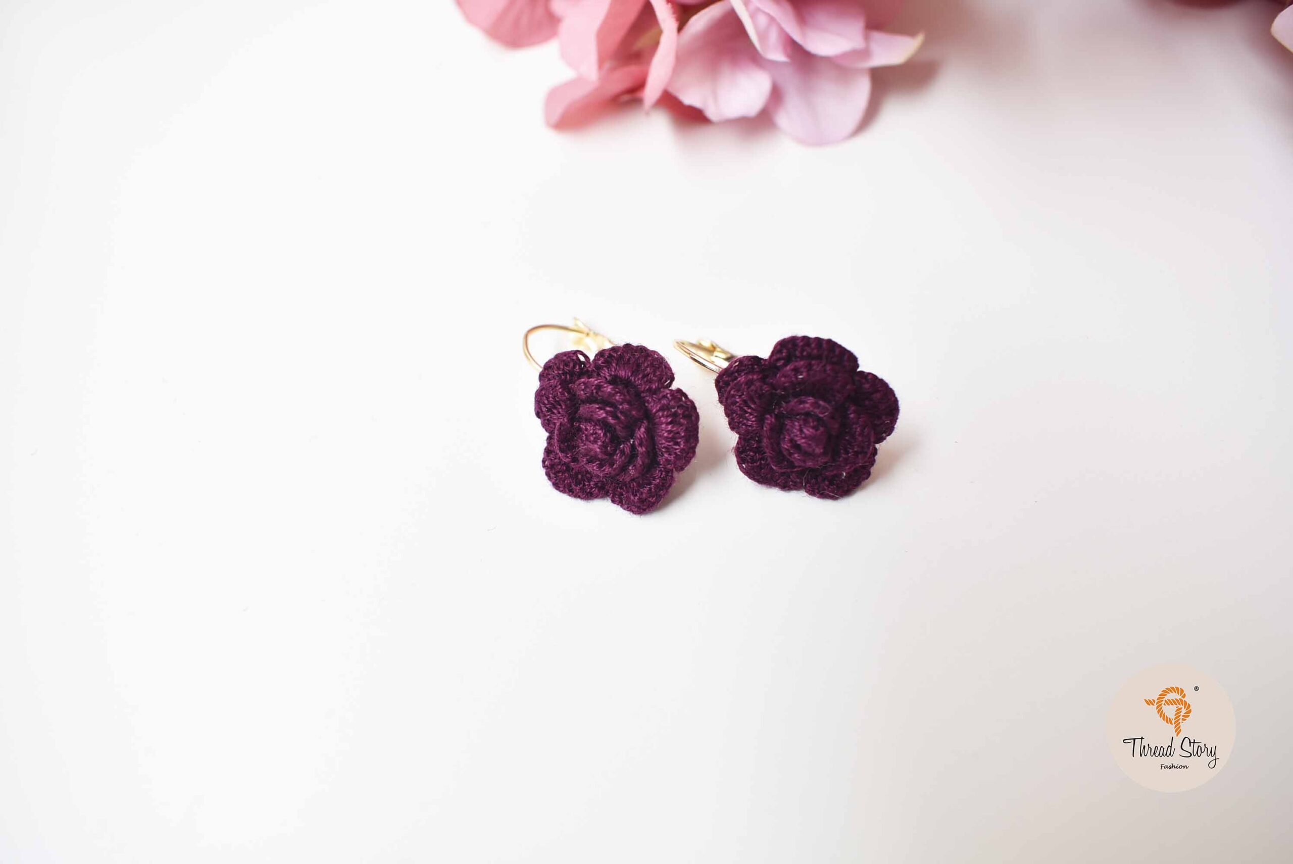 Crochet Multi color earring tiny beautiful objects