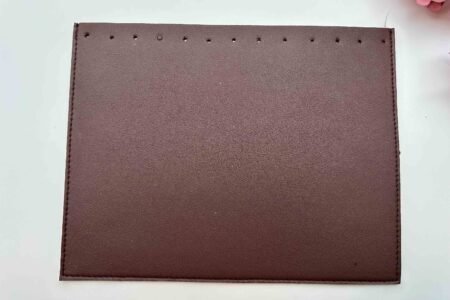 Artificial Bag Flap Square Round Black Brown