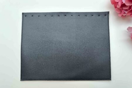 Artificial Bag Flap Square Round Black Brown