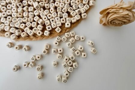 Custom Wooden Alphabet Beads – (Mentioned price is per bead/letter)