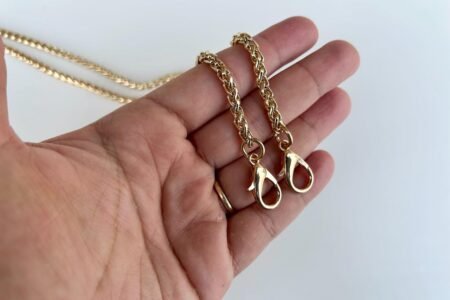 Bag chain with lock- Golden , Silver and Black (Type 3)