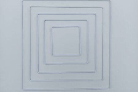 Metal Rings Square - 2 Pcs