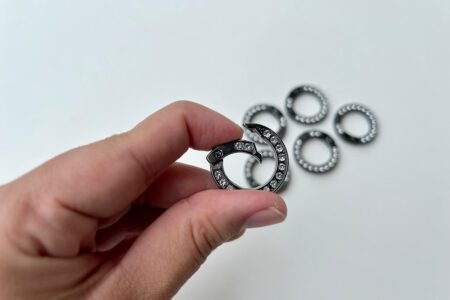 Studded Spring Snap O Ring - 2 Pc