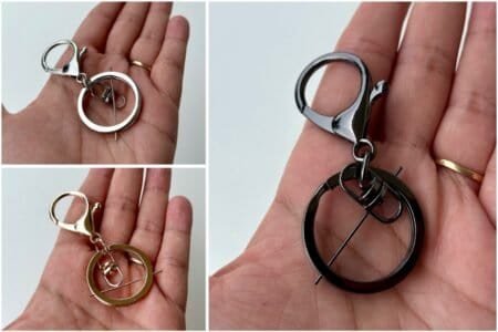 Keyring with hook - 2 pc