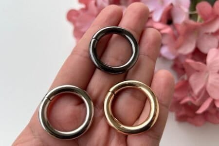 Round rings- Golden, Silver & Black (set of 2pc)