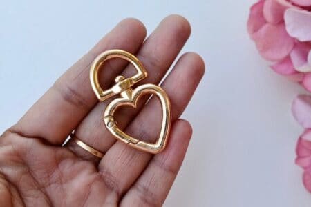 Heart shape push rings - 2pc