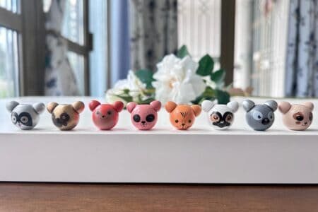 Cartoon Wooden Beads- 1 Bead