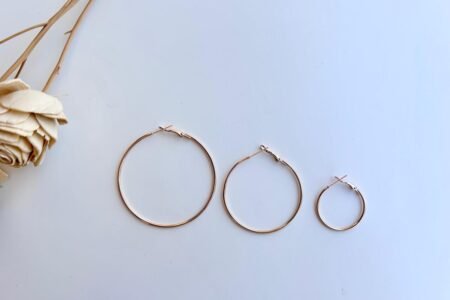 Earring Hoops For DIY- Round - Rose Gold