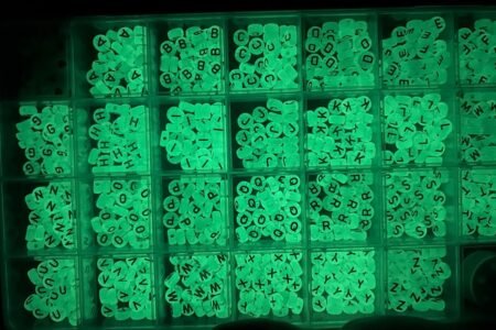 Luminous A-Z Alphabet Beads