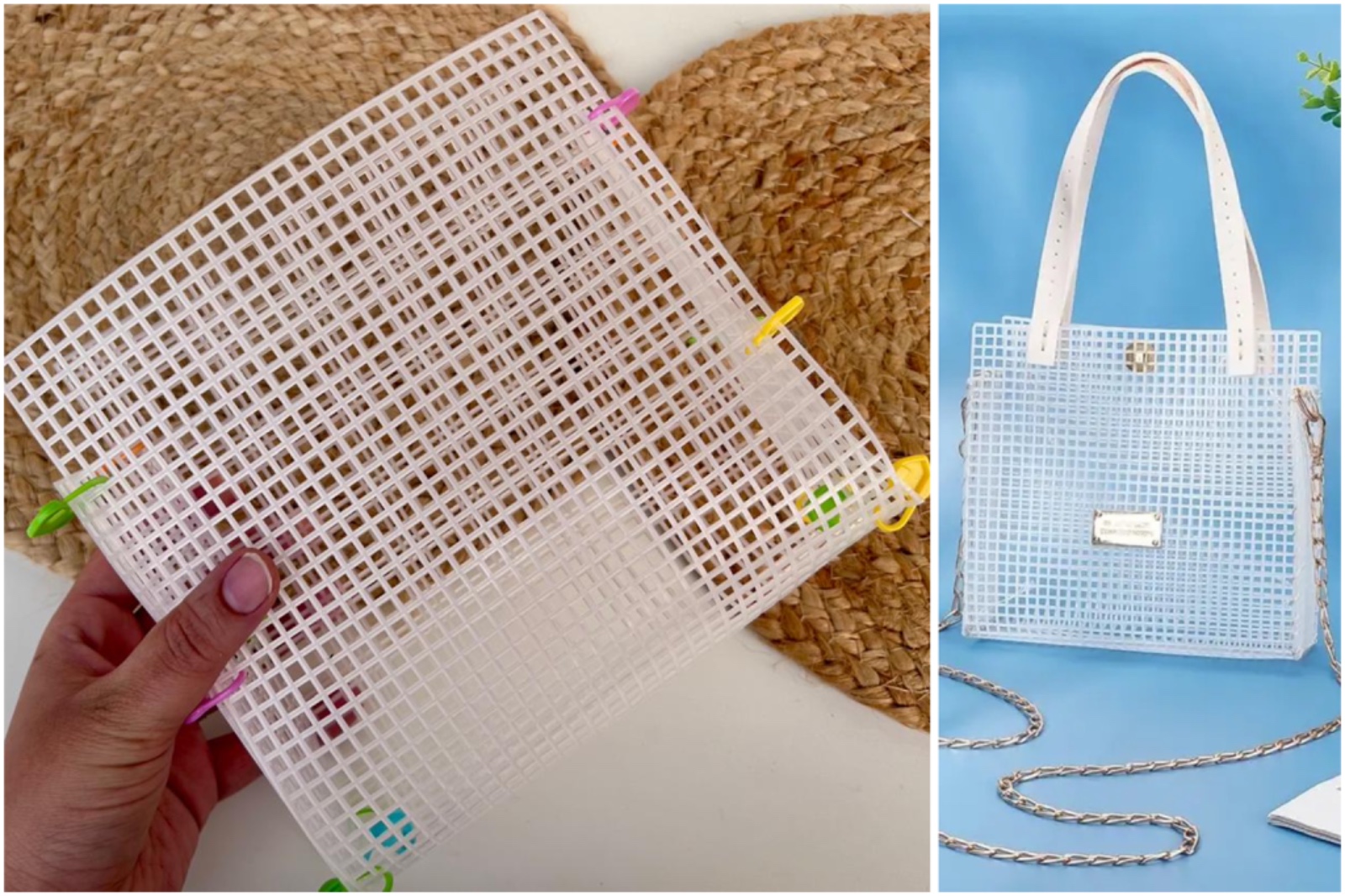 Mesh Canvas Sheet - Square bag - Image 3