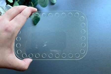 Acrylic Base With Holes - Rectangle - 1Pc