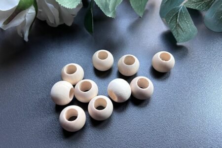 20mm Round Wood Bead (10 Beads)