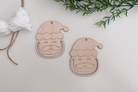 Santa Shaped Cutouts – 2 Pc