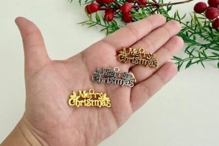 Merry Christmas Charm - 1Pc